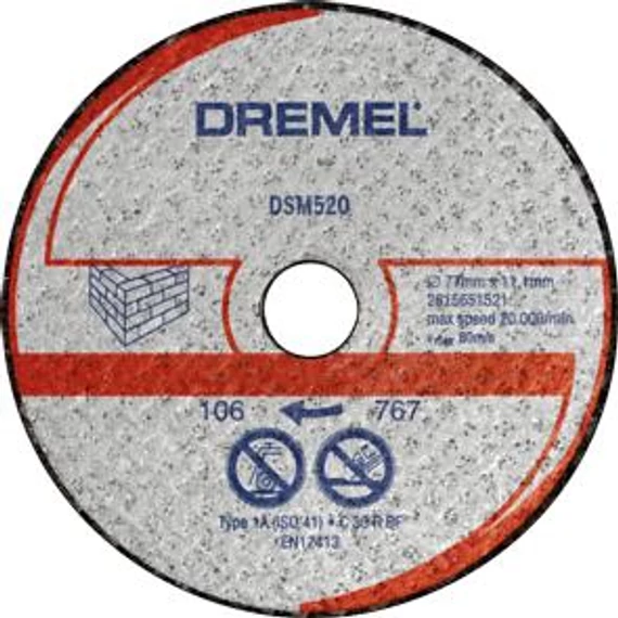 Dremel DSM520 MASONRY CUTTING WHEEL CARTON, 2615S520JB