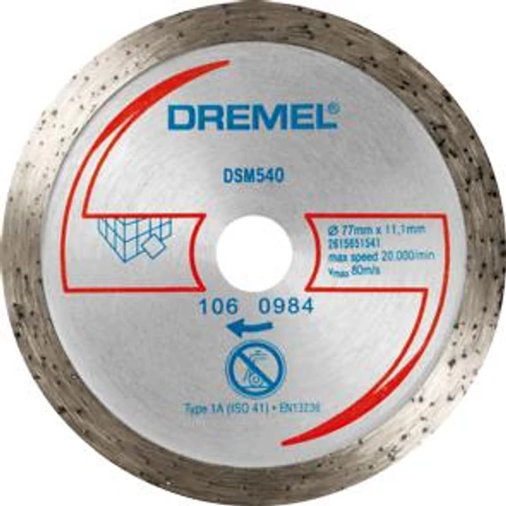 Dremel DSM540 DIAMOND TILE CUTTING WHEEL CARTON, 2615S540JB
