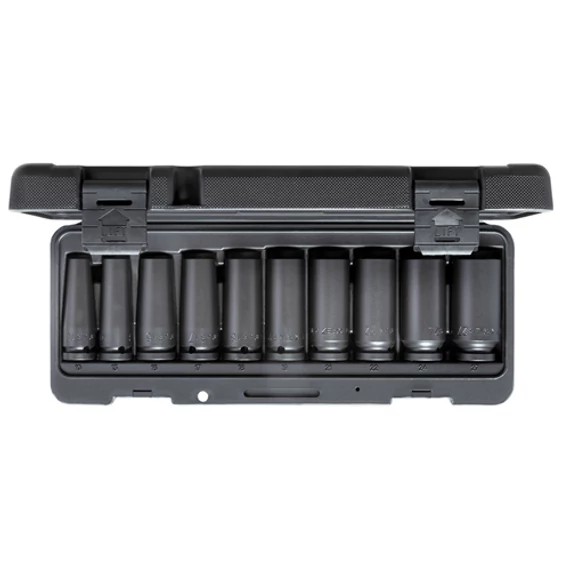 GEDORE Mély ütvecsavarozó dugókulcs készlet 1/2" 10 darabos (3459195)