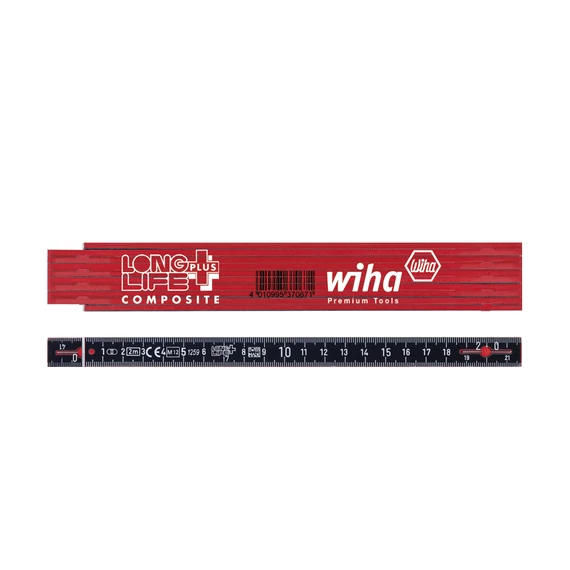 Wiha LongLife Plus Composite szegmenses mérőléc 2m metrikus, 10 tagos 15 mm (37067)