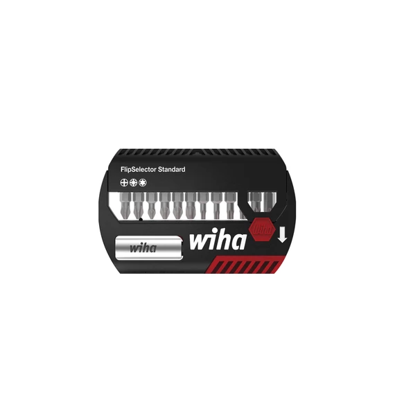 Wiha FlipSelector Standard 25 bitkészlet Pozidriv, TORX® 14 részes 1/4" C6,3 (39041)