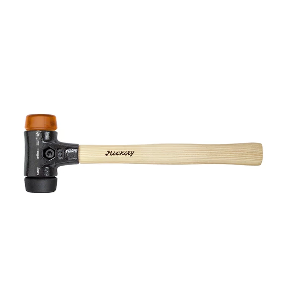 Wiha Cserélhető fejű kalapács közepesen puha/kemény Hickory fanyéllel, kerek kalapácsfejjel 40, 325 mm (26612)