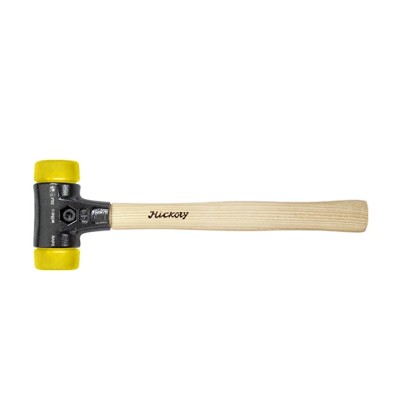Wiha Cserélhető fejű kalapács közepesen kemény/közepesen kemény Hickory fanyéllel, kerek kalapácsfejjel 40, 325 mm (26641)