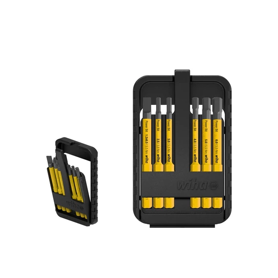 Wiha Power slimBit electric bitkészlet Hornyos, hatszög, 7 részes, slimBit-Box-szal (44107)