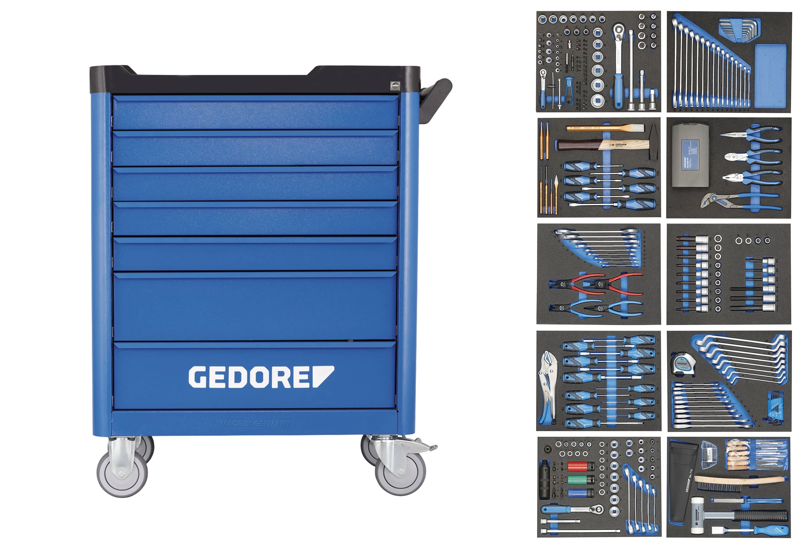 GEDORE WHL-L7 Műhelykocsi smartline 308 részes szerszámkészlettel (2980347)