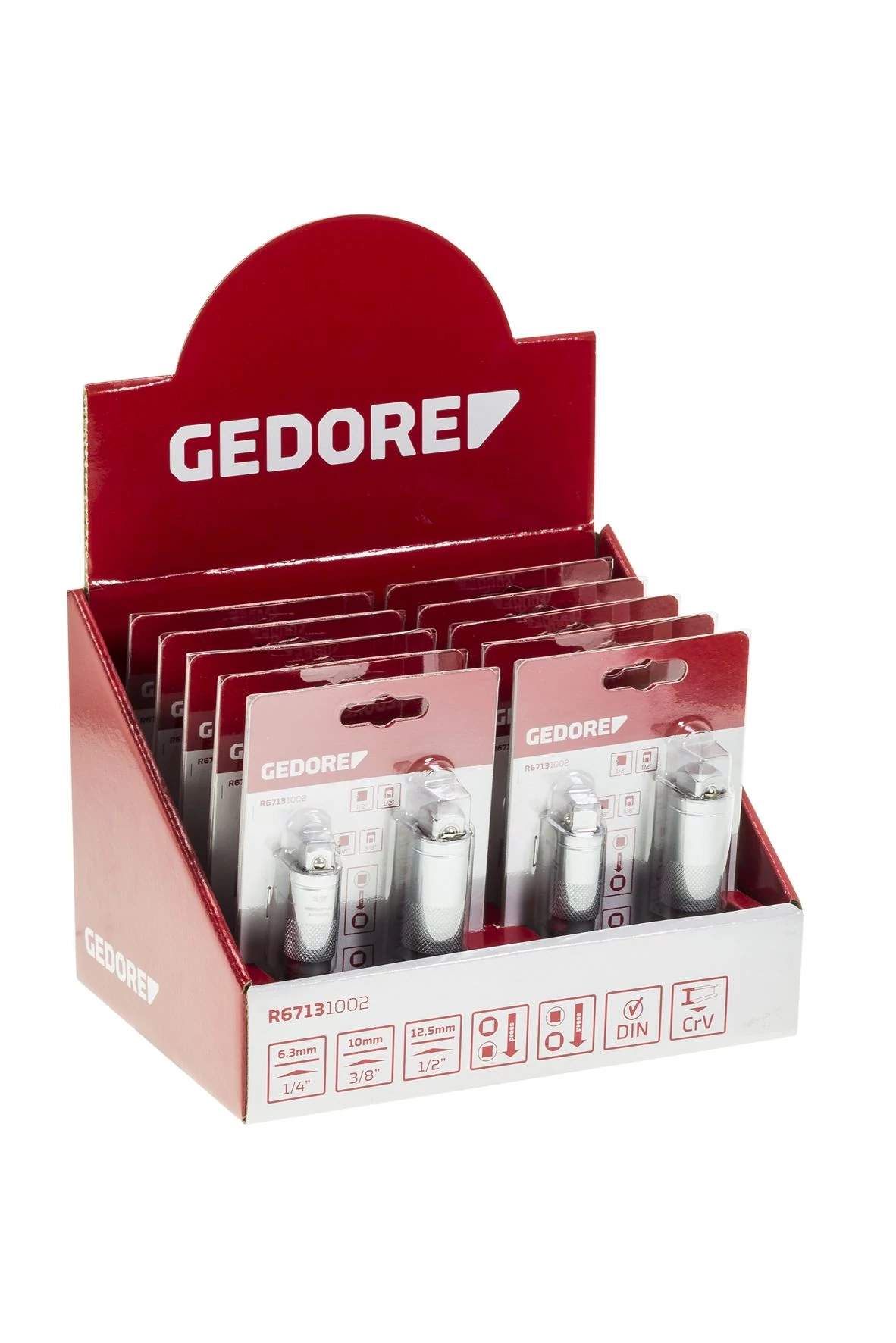 GEDORE Bitadapter készlet 2 részes, 10 darabos csomagban (3301794)