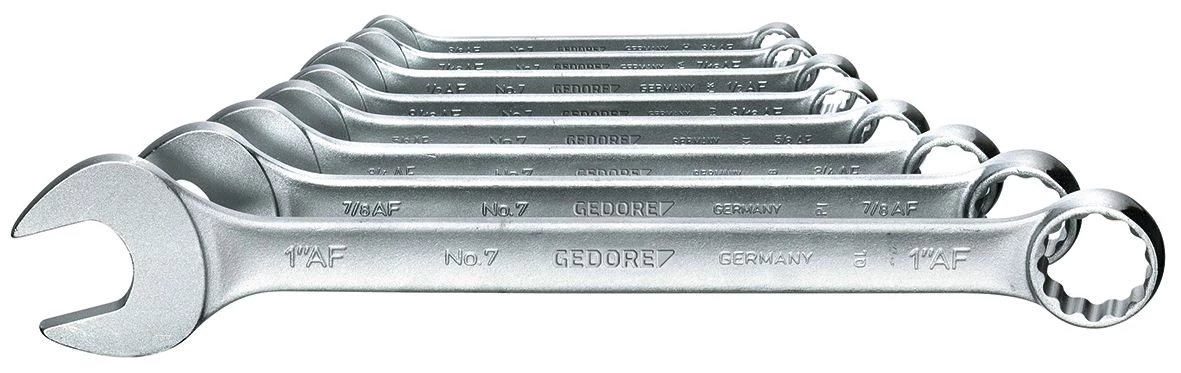 GEDORE Csillag-Villáskulcs készlet hajlított 3/8