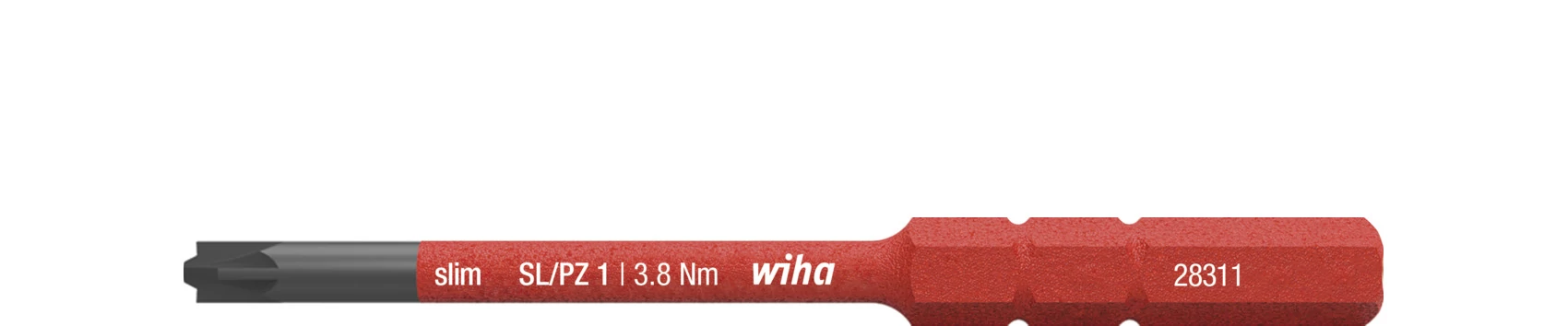 Wiha slimBit electric bit PlusMinus/Pozidriv SL/PZ1 x 75 mm (34589)