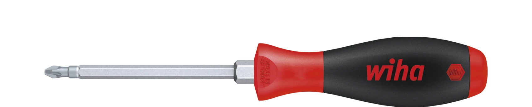 Wiha SoftFinish csavarhúzó Pozidriv hatlapú pengével és hatlapú toldalékkal PZ1 x 80 mm (00776)