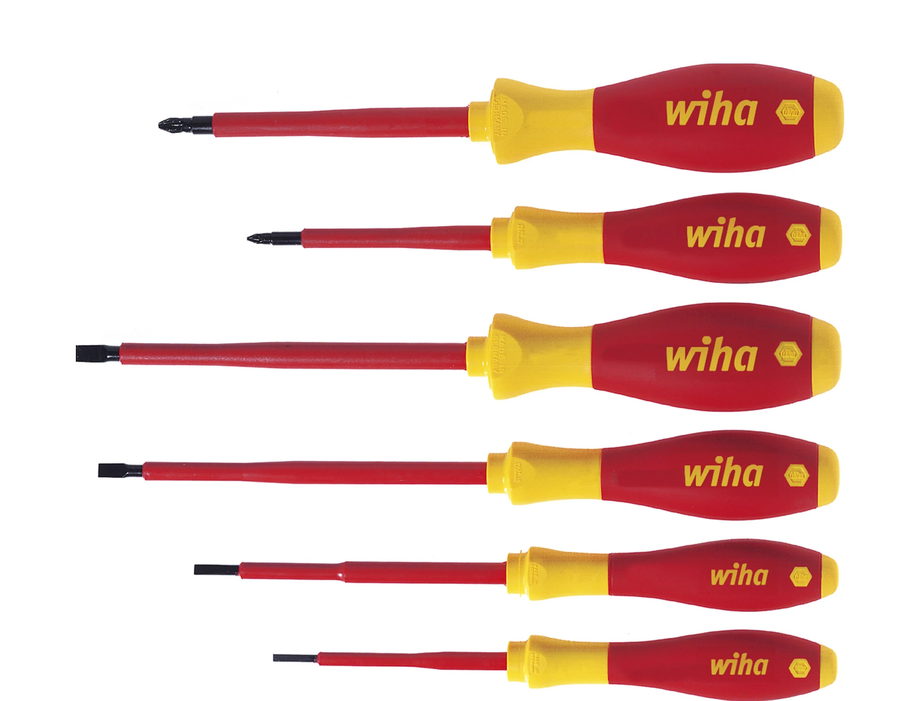 Wiha SoftFinish electric csavarhúzó készlet Lapos, Pozidriv 6 részes (25477)