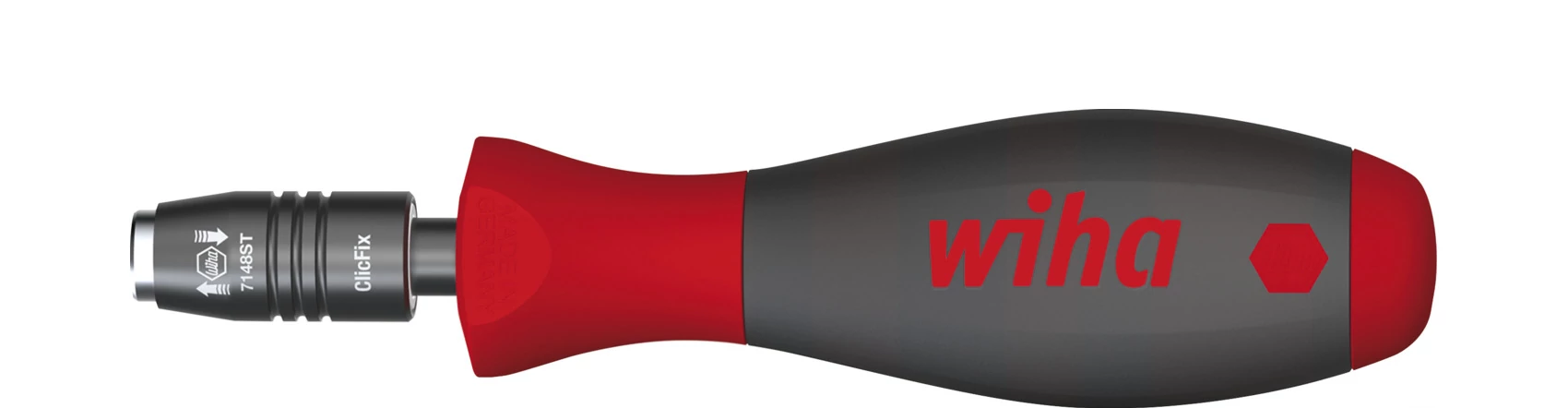Wiha Csavarhúzó SoftFinish CentroFix bittartóval, mechanikusan reteszelhető 1/4