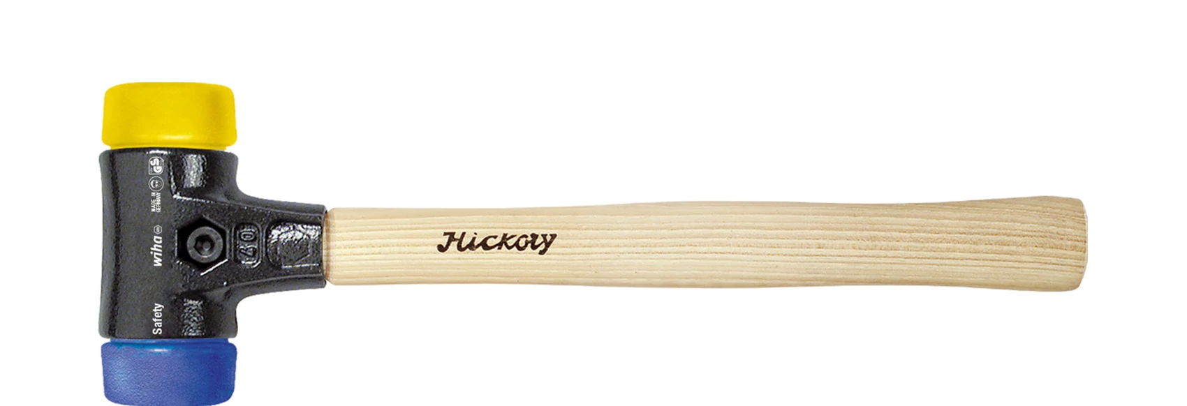 Wiha Cserélhető fejű kalapács közepesen puha/kemény Hickory fanyéllel, kerek kalapácsfejjel 30, 290 mm (26653)