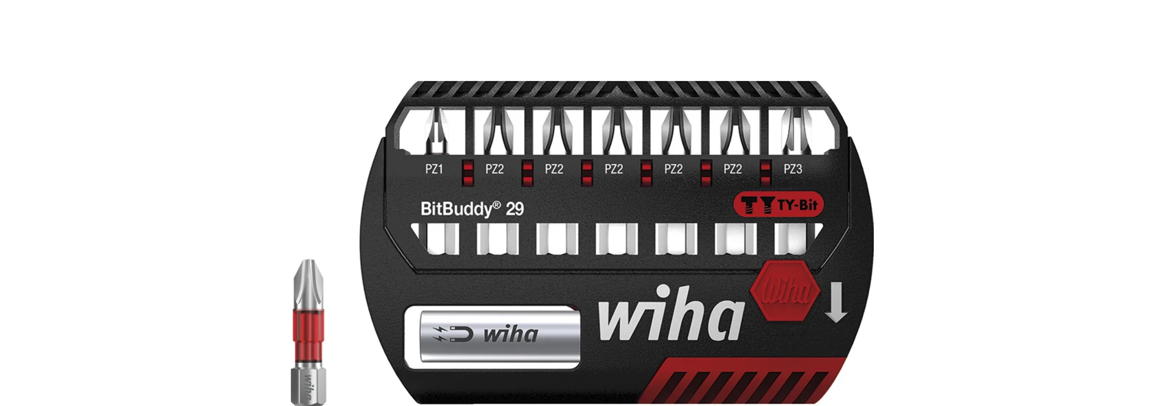 Wiha BitBuddy® TY-bit 29 mm bitkészlet Pozidriv 9 részes 1/4